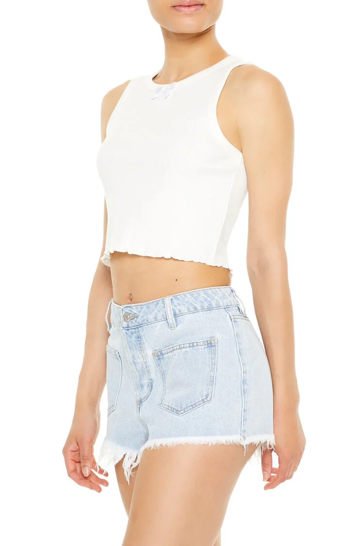 Lettuce-Edge Bow Tank Top - Image 2