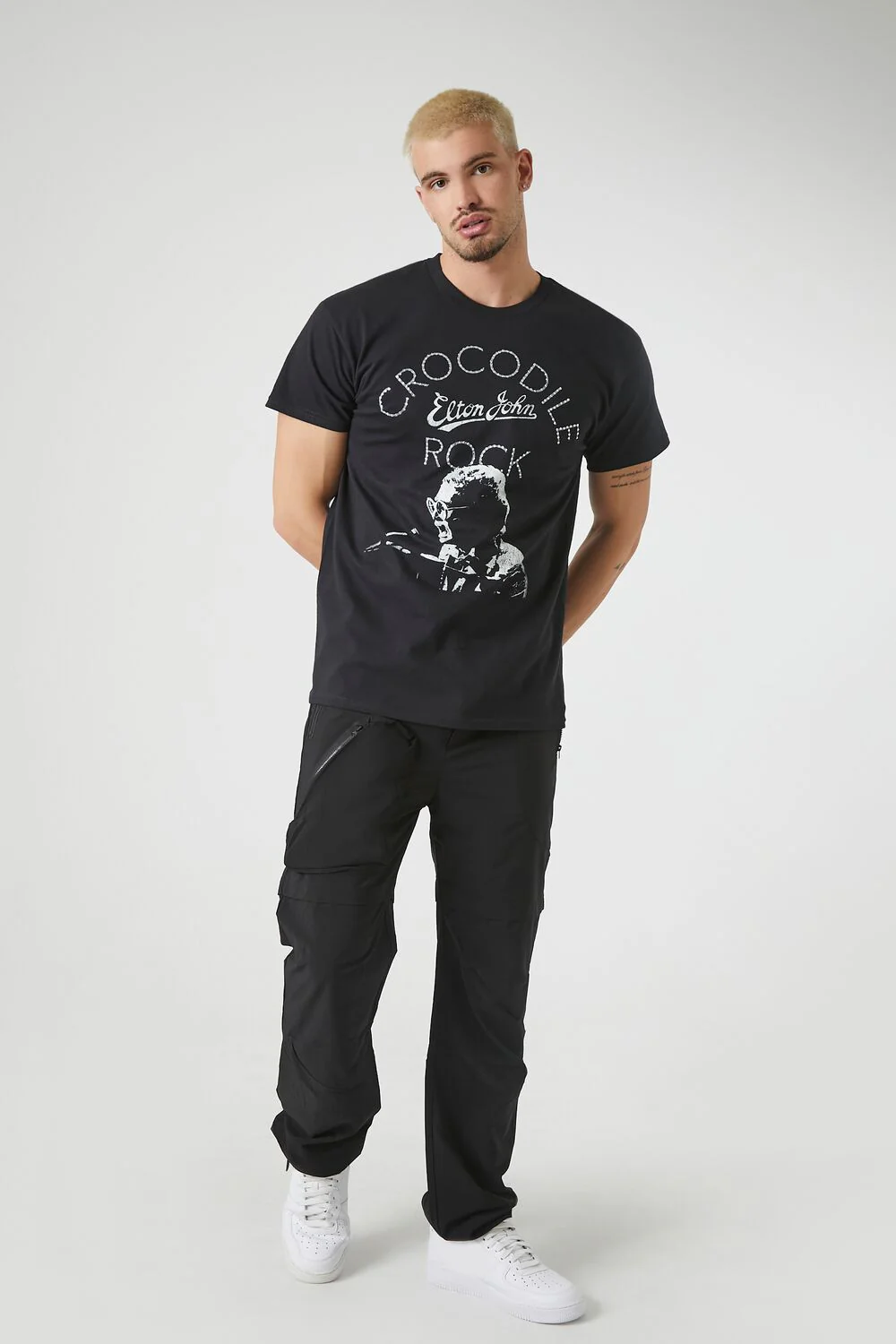 Rhinestone Elton John Graphic Tee - Image 4