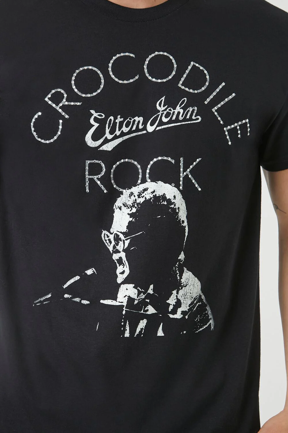 Rhinestone Elton John Graphic Tee - Image 5