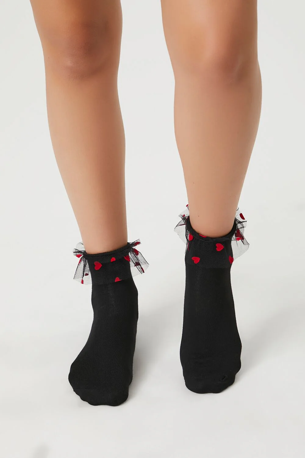 Heart Ruffle Crew Socks - Image 4
