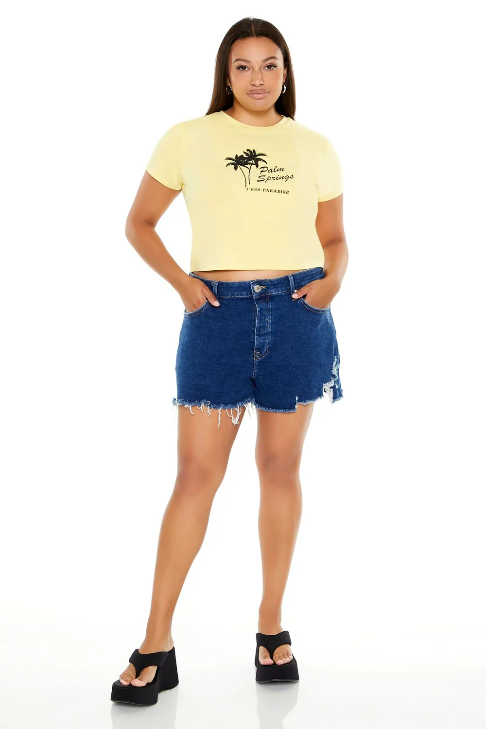 Plus Size Palm Springs Baby Tee - Image 4