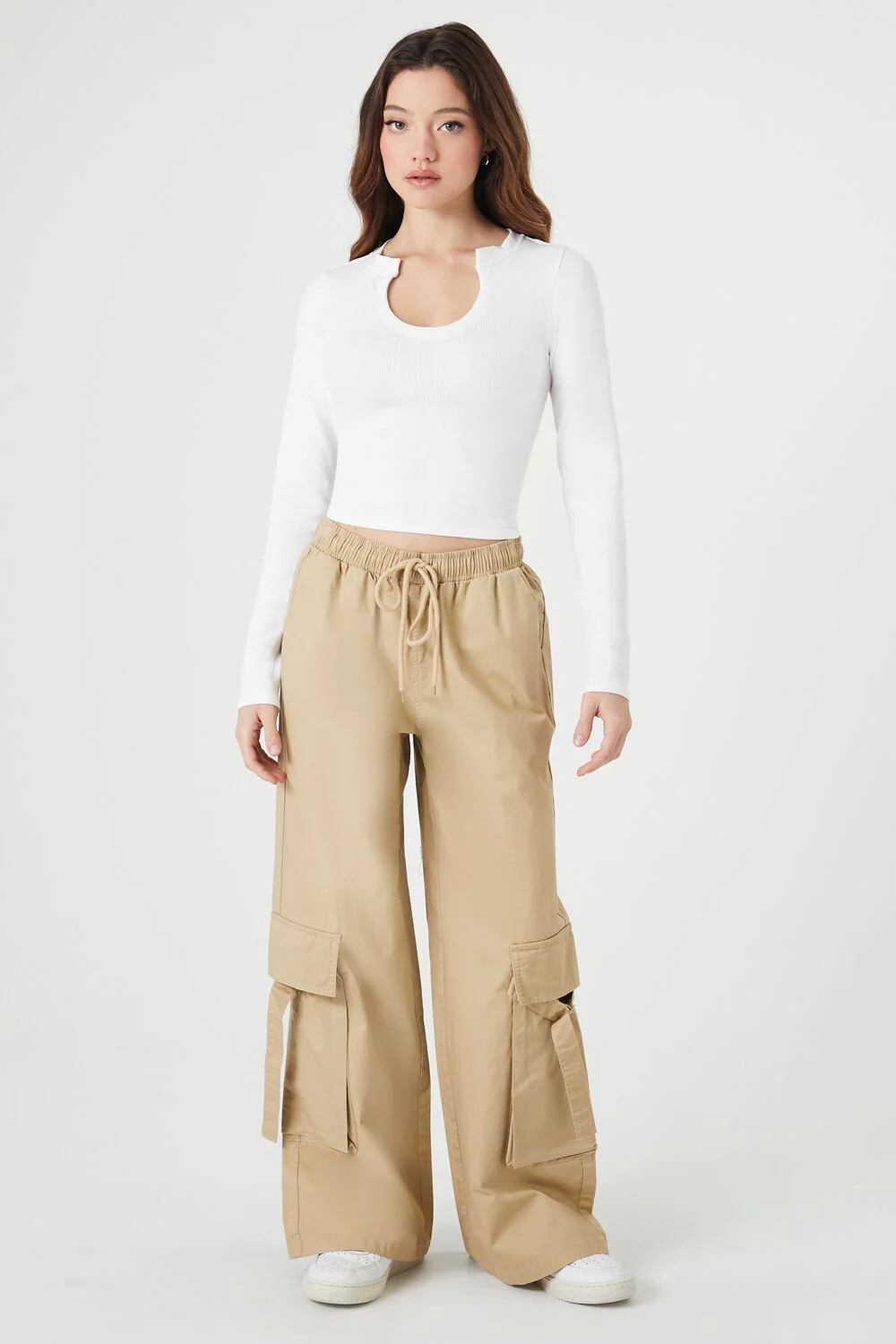 Seamless Split-Neck Crop Top - Image 4