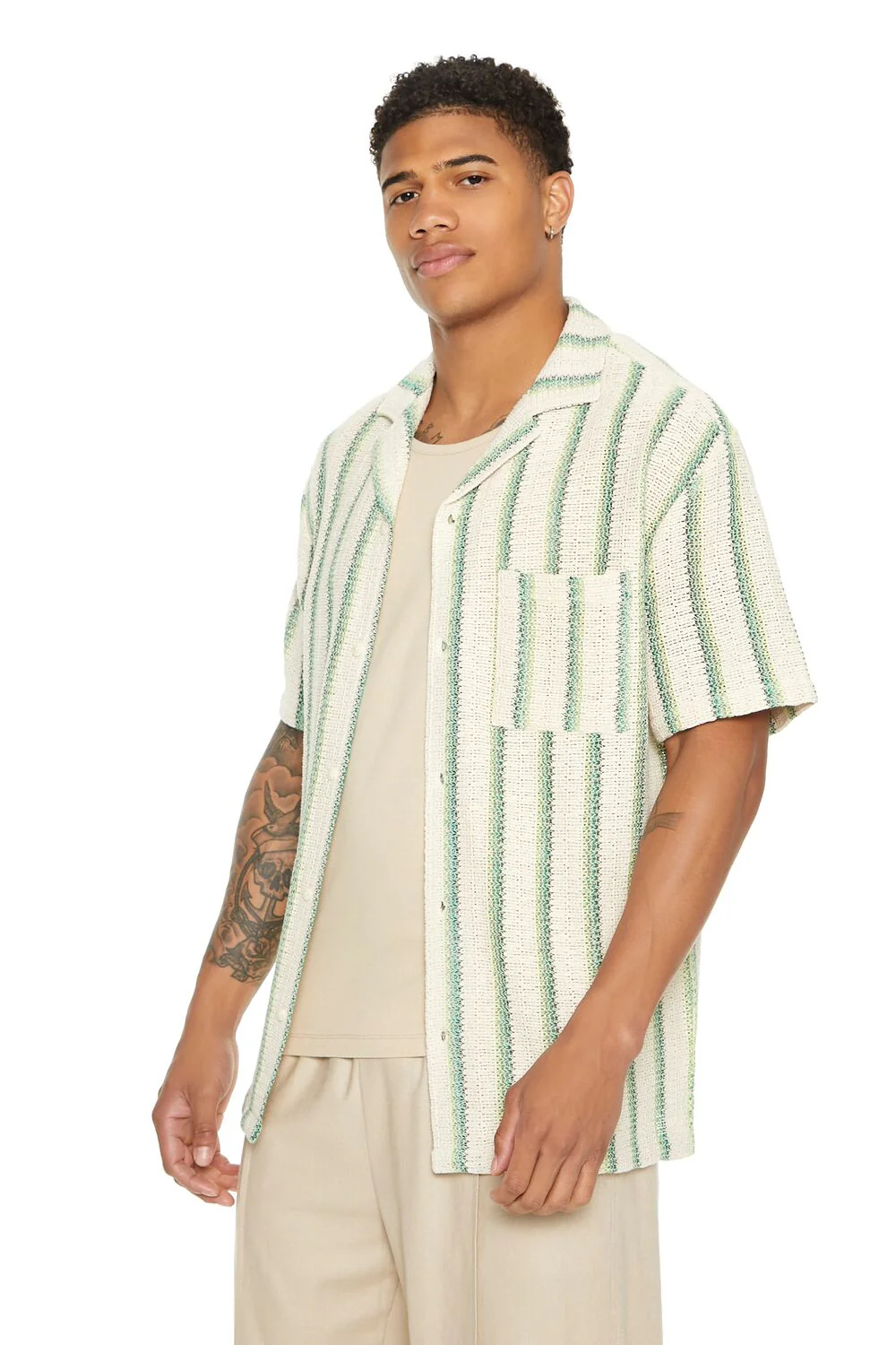 Striped Patch Pocket Shirt - Image 2