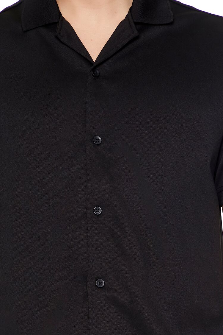 Cuban Collar Button-Up Shirt - Image 5