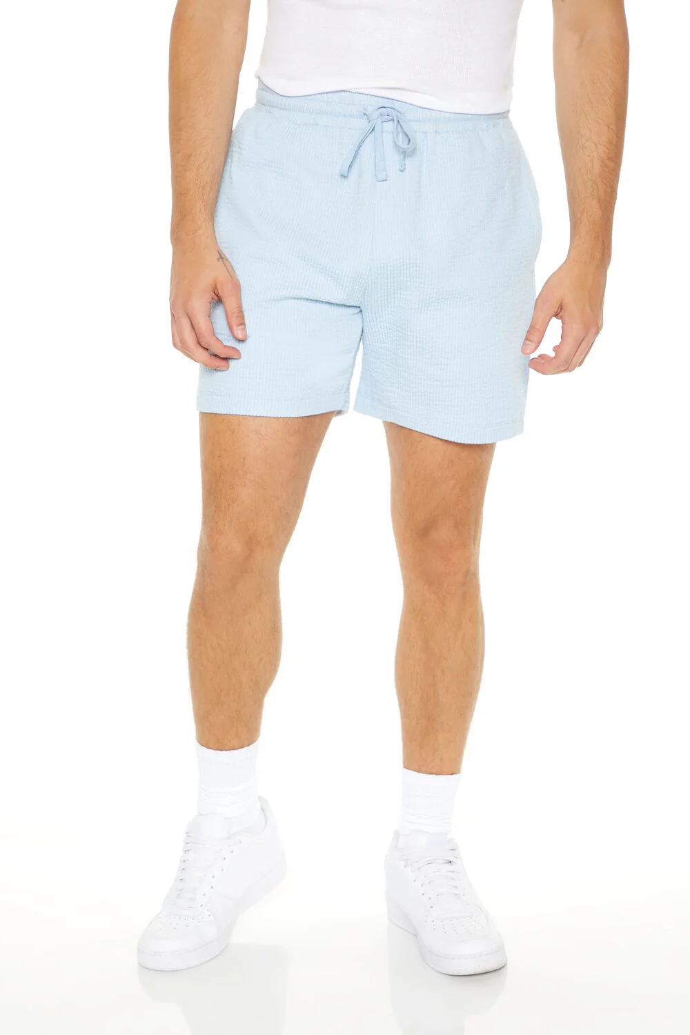 Textured Drawstring Shorts - Image 5