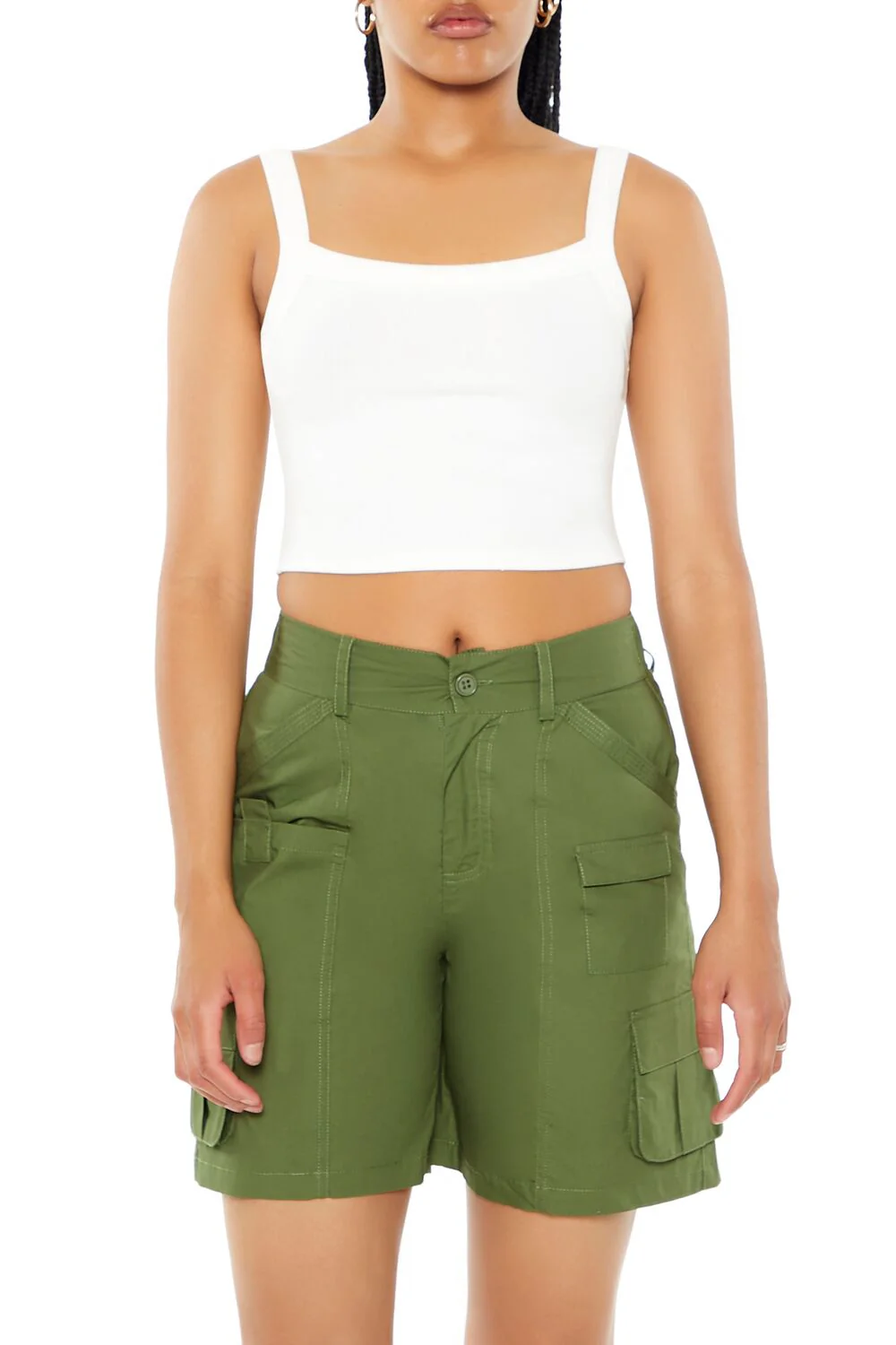 Poplin Bermuda Cargo Shorts - Image 4