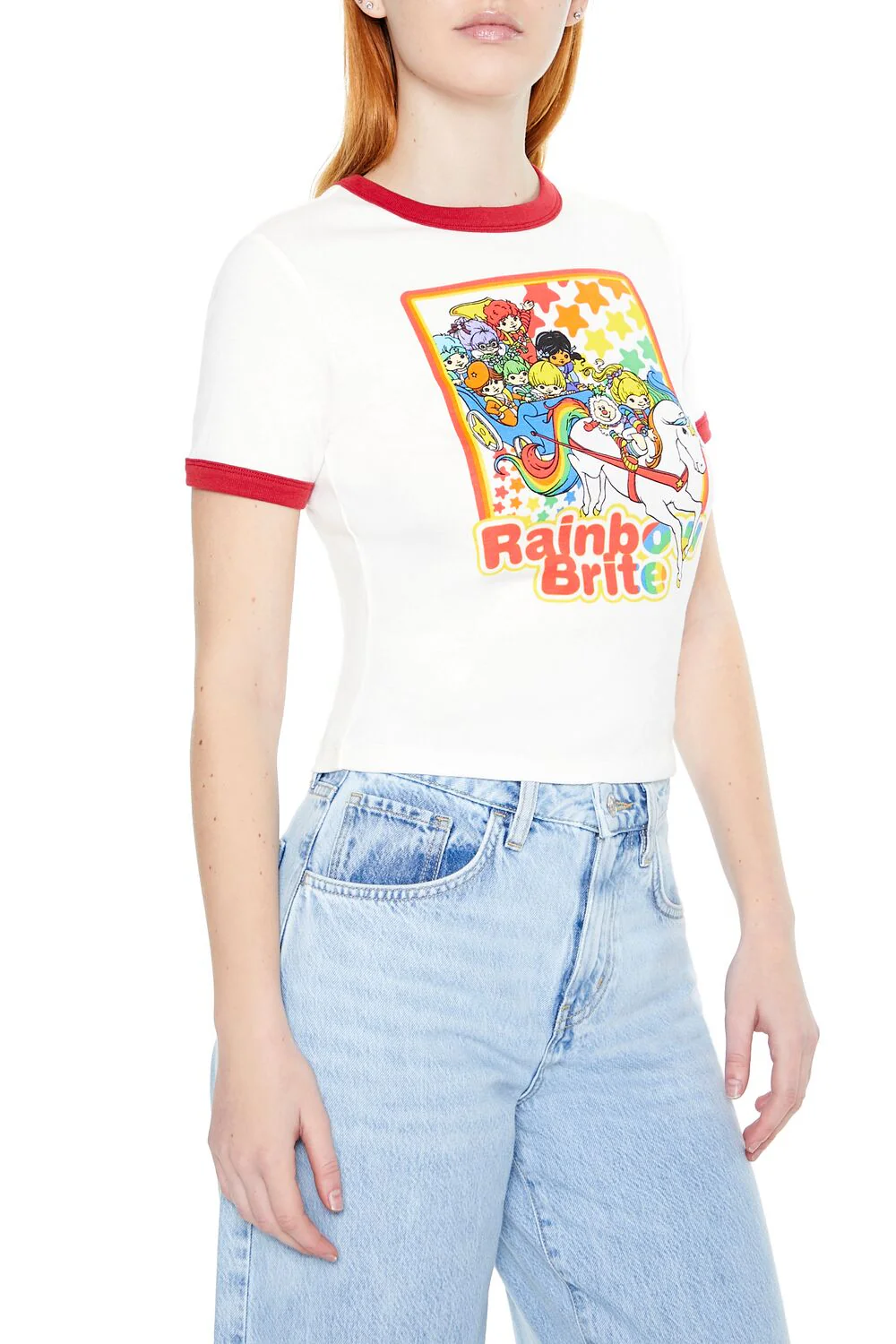 Rainbow Brite Graphic Ringer Tee - Image 2