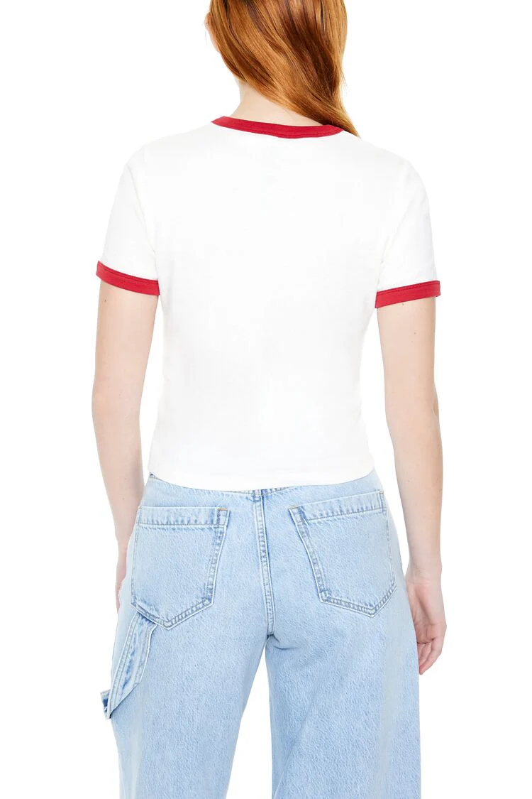 Rainbow Brite Graphic Ringer Tee - Image 3