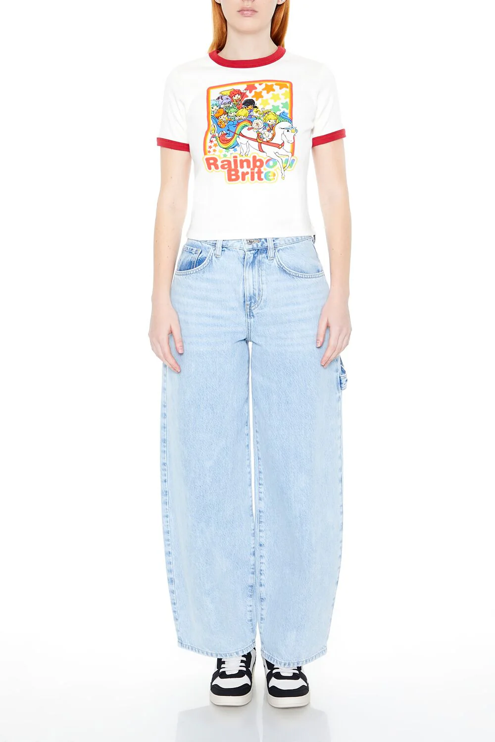 Rainbow Brite Graphic Ringer Tee - Image 4