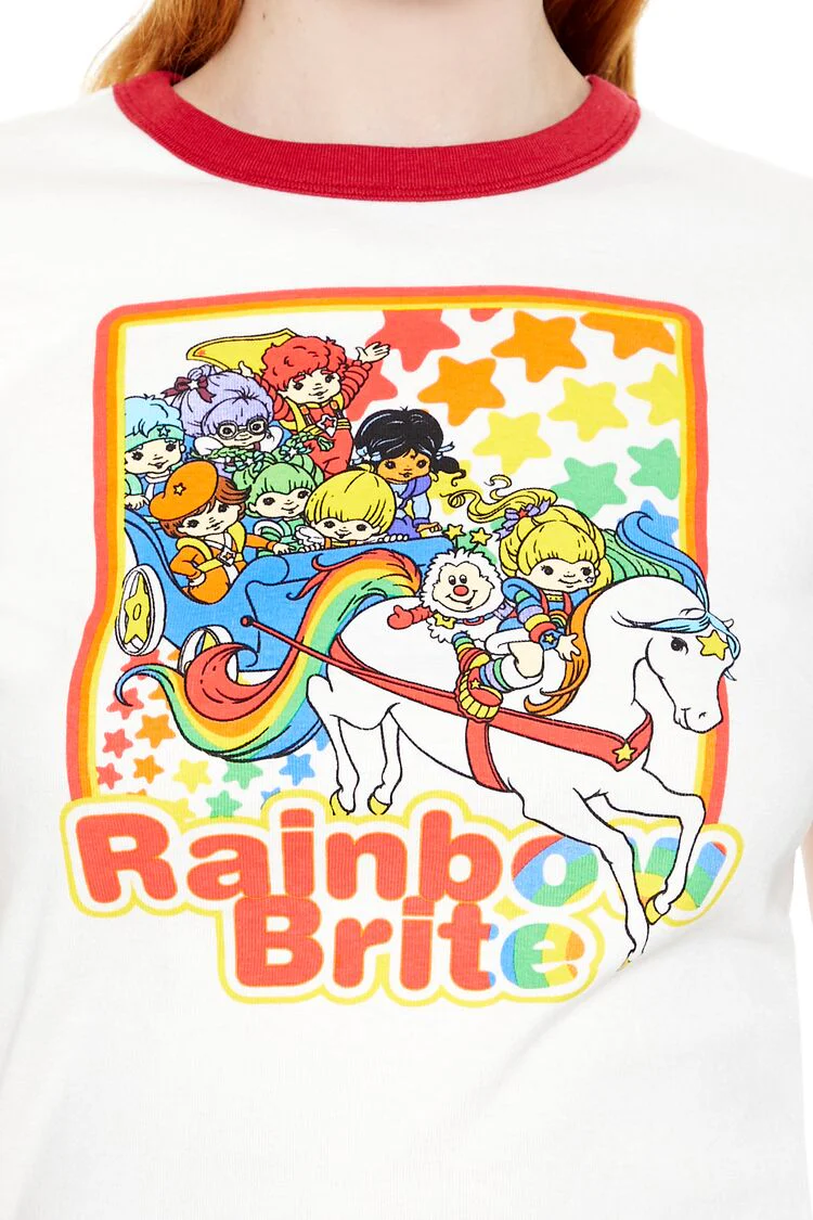 Rainbow Brite Graphic Ringer Tee - Image 5