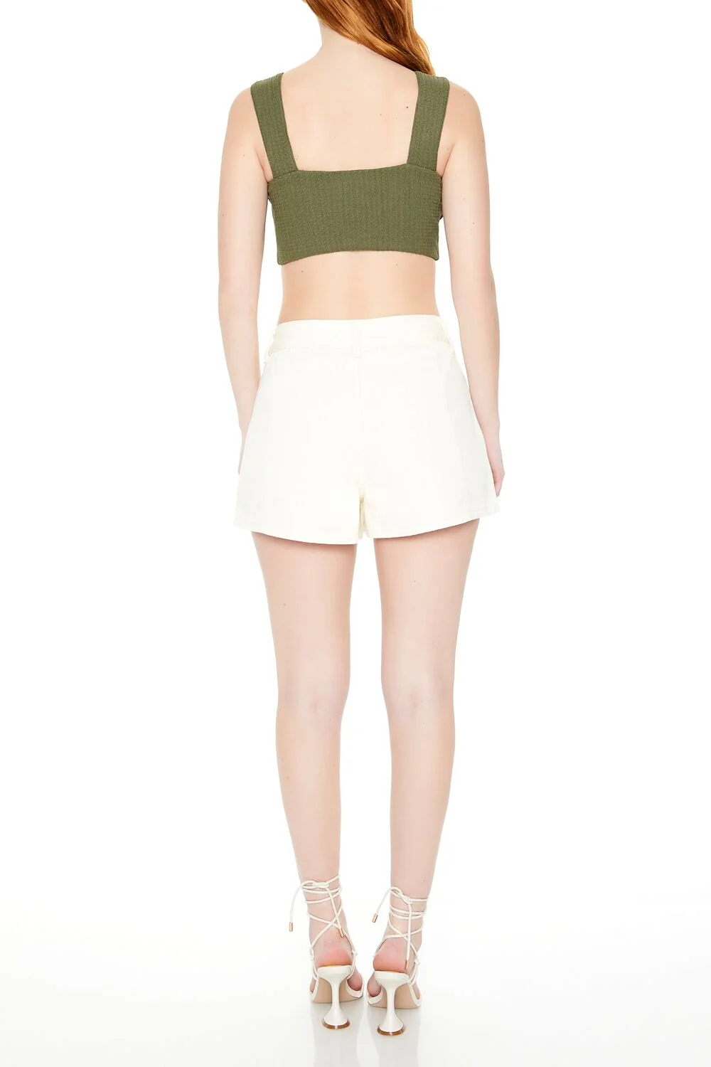 Twill Mid-Rise Shorts - Image 3