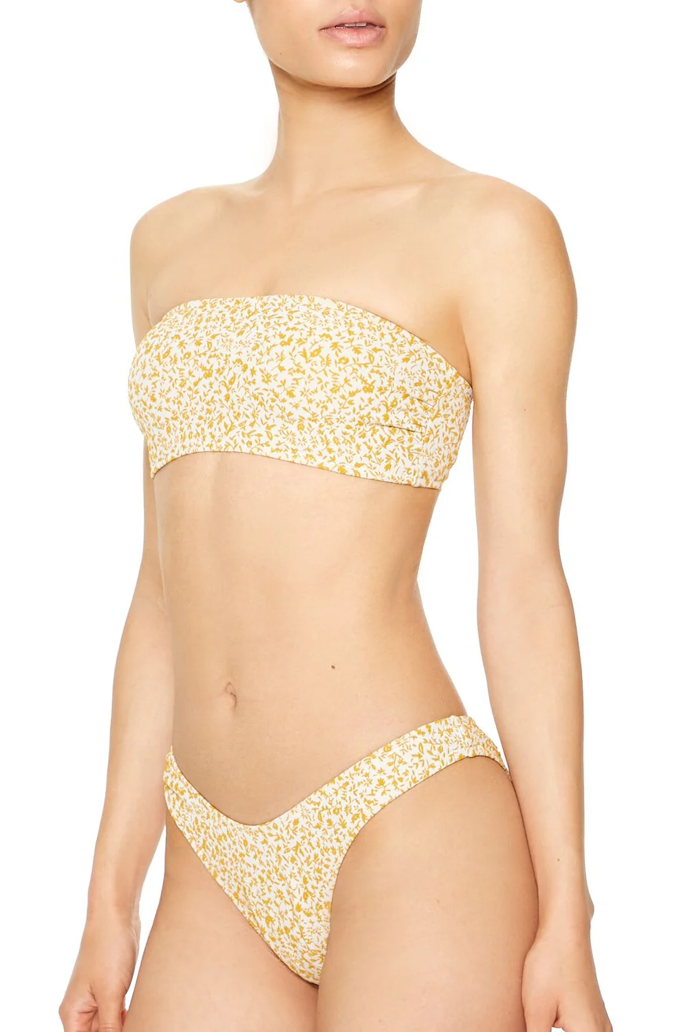 Jacquard Floral High-Leg Bikini Bottoms - Image 2