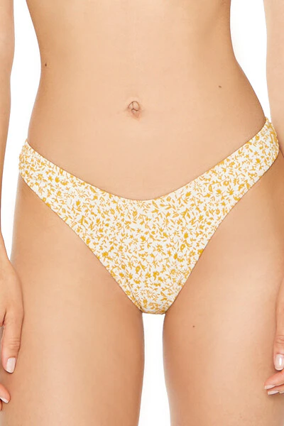 Jacquard Floral High-Leg Bikini Bottoms - Image 5