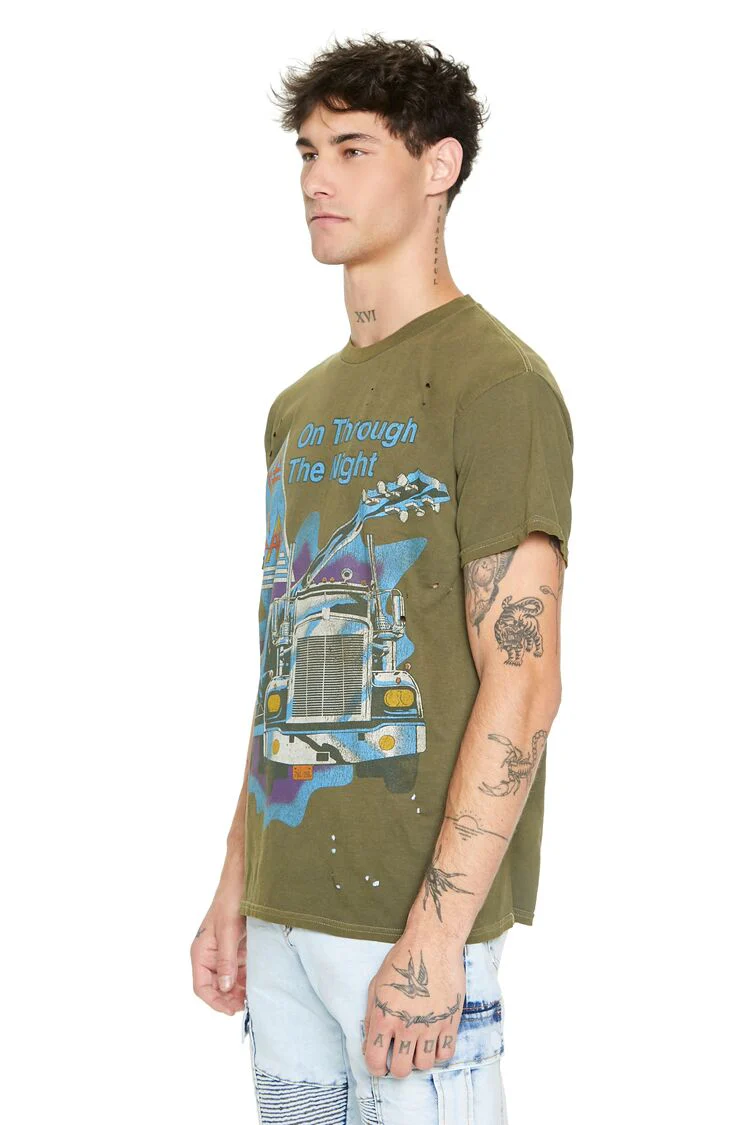 Distressed Def Leppard Graphic Tee - Image 2