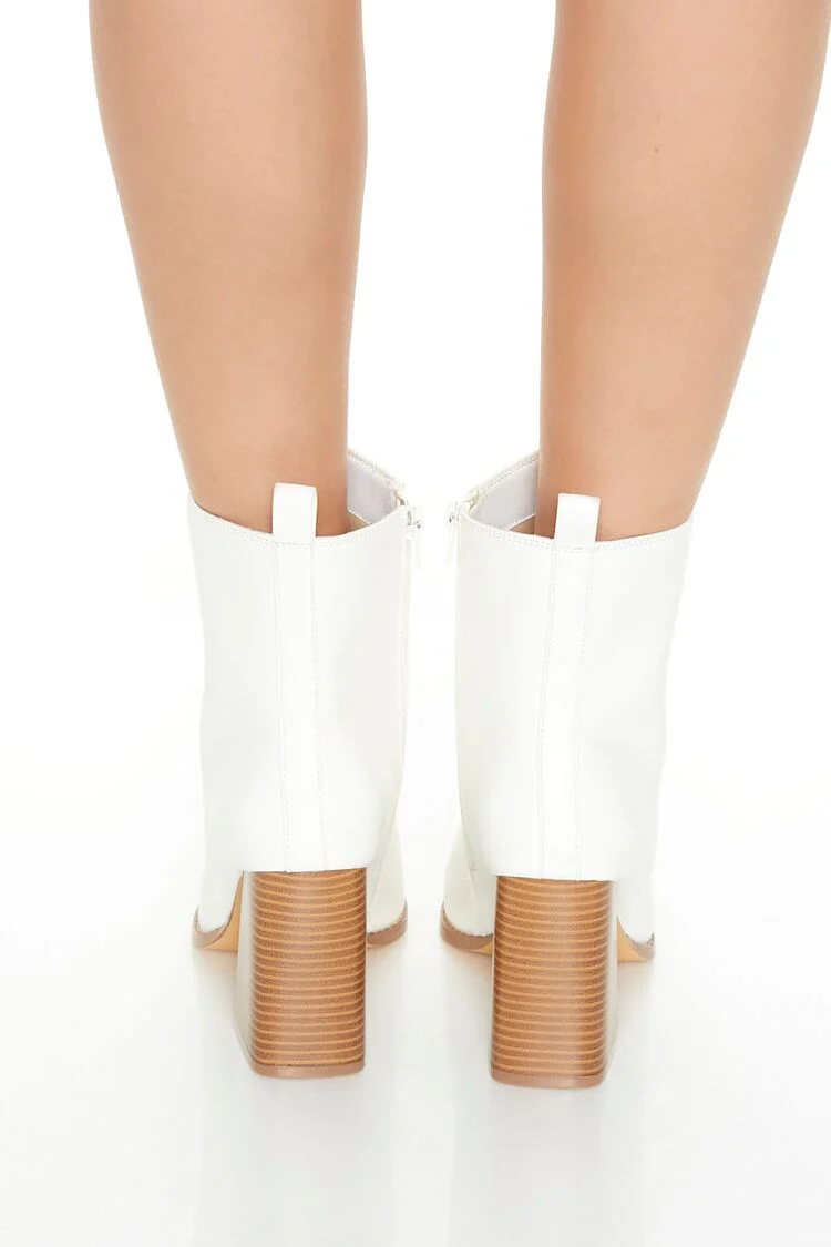 Pointed-Toe Block Booties - Image 3