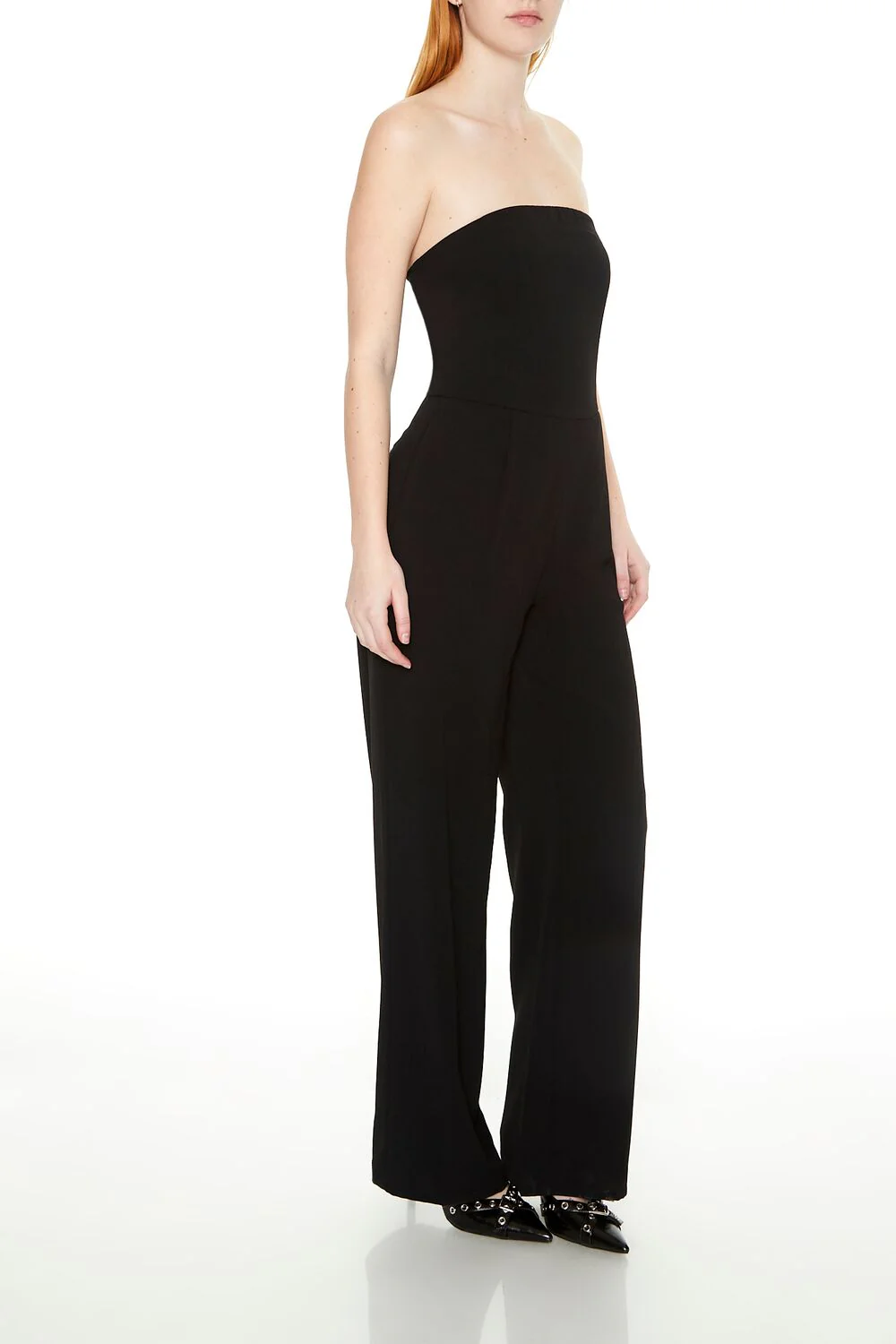 Strapless Straight-Leg Jumpsuit - Image 2