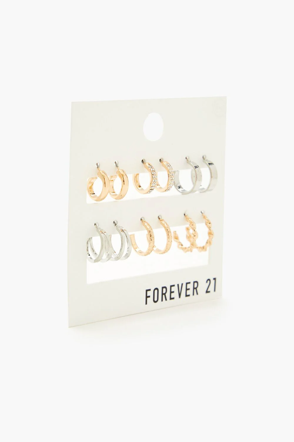 Rhinestone Hoop Earring Set - Image 2