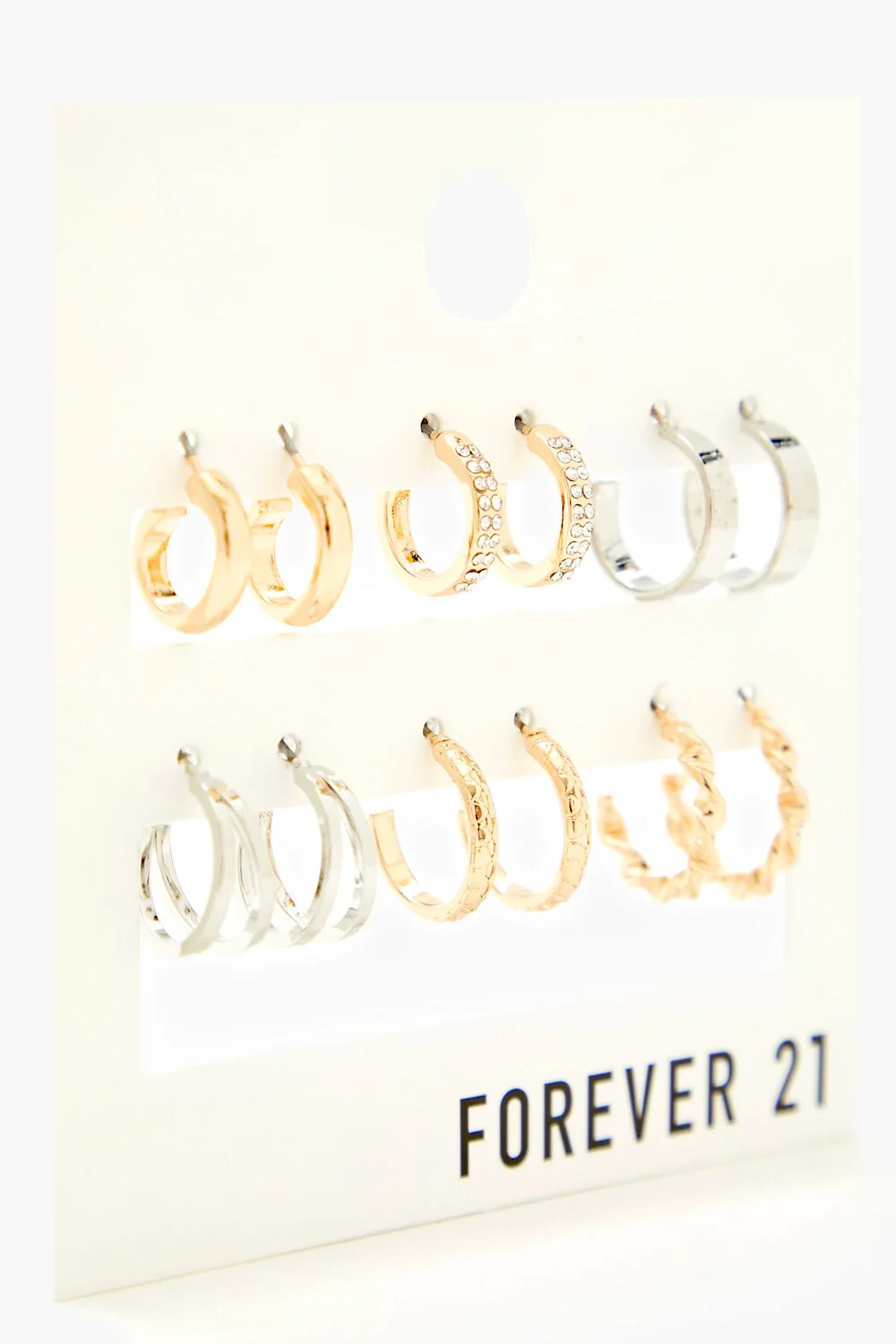 Rhinestone Hoop Earring Set - Image 3