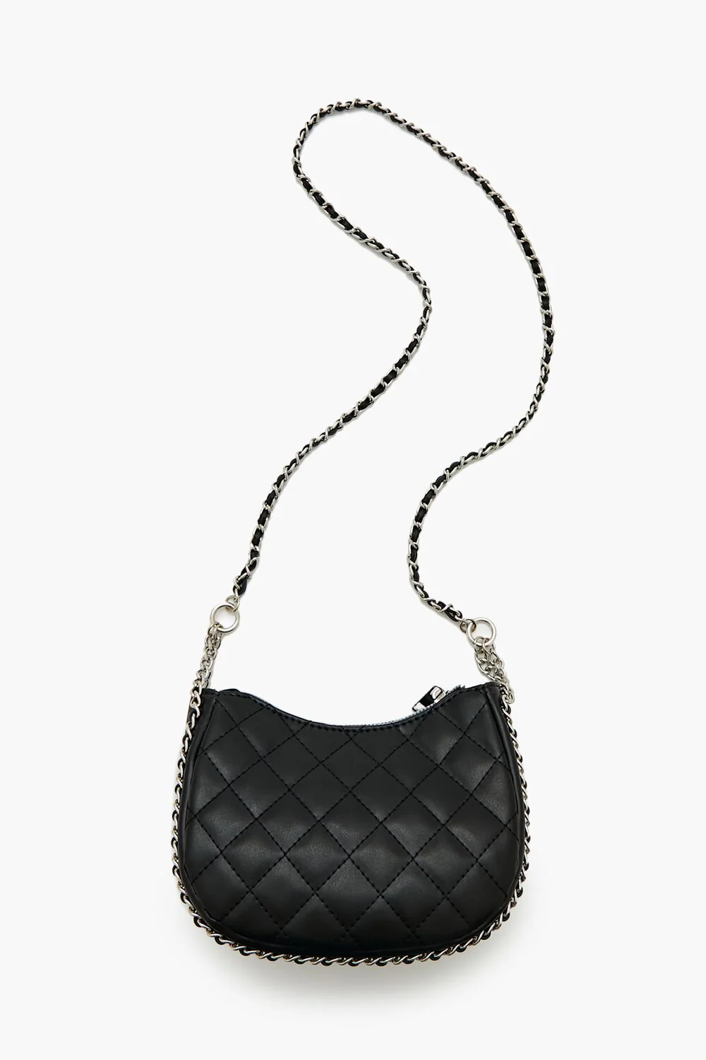 Quilted Crescent Crossbody Bag - Image 4