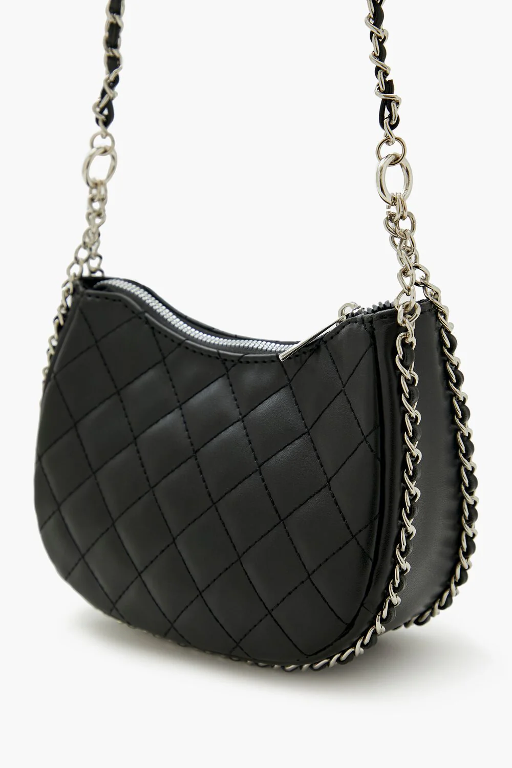 Quilted Crescent Crossbody Bag - Image 5