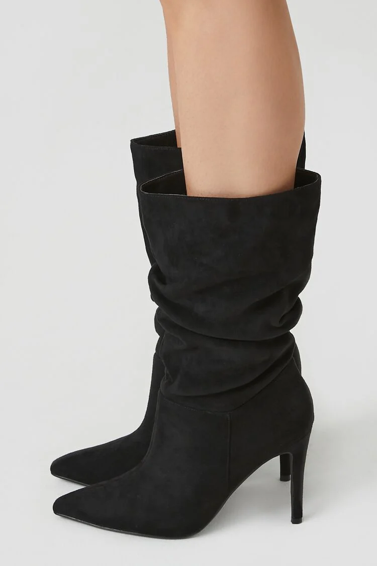 Ruched Stiletto Boots - Image 2