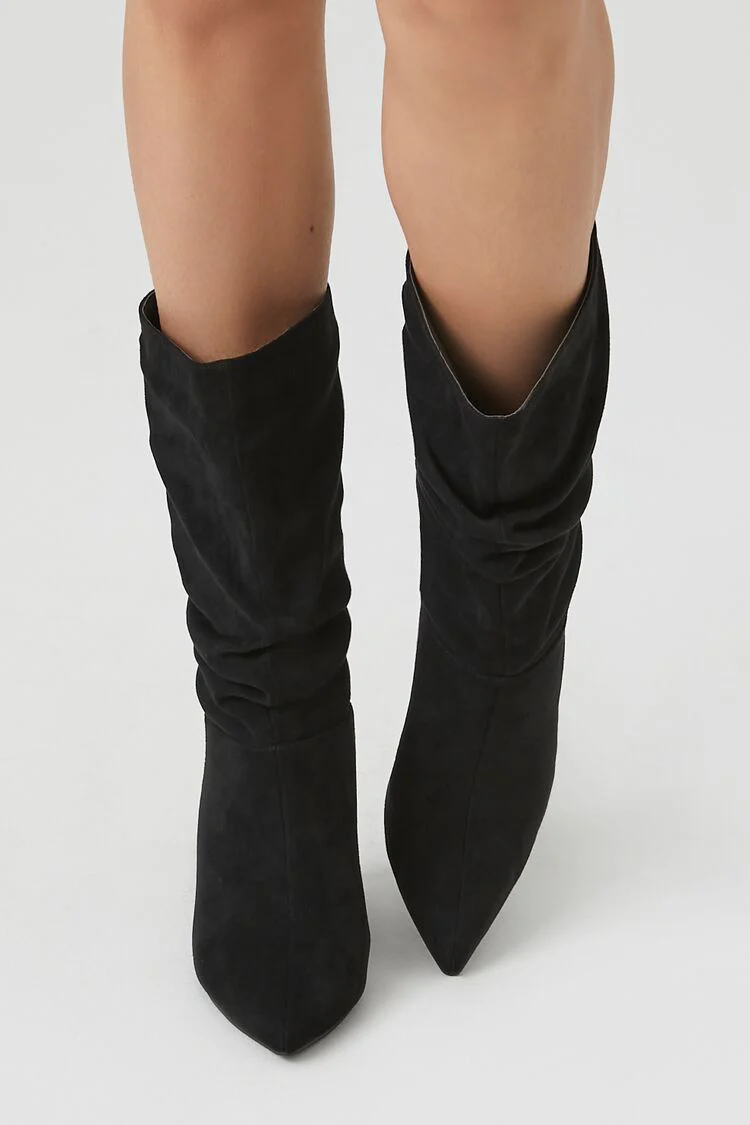 Ruched Stiletto Boots - Image 4
