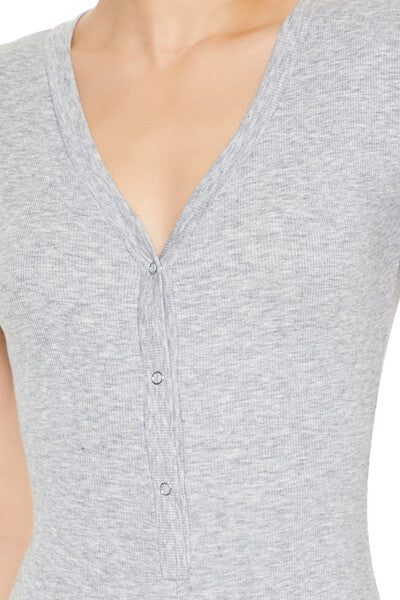 Ribbed Knit Lounge Romper - Image 9