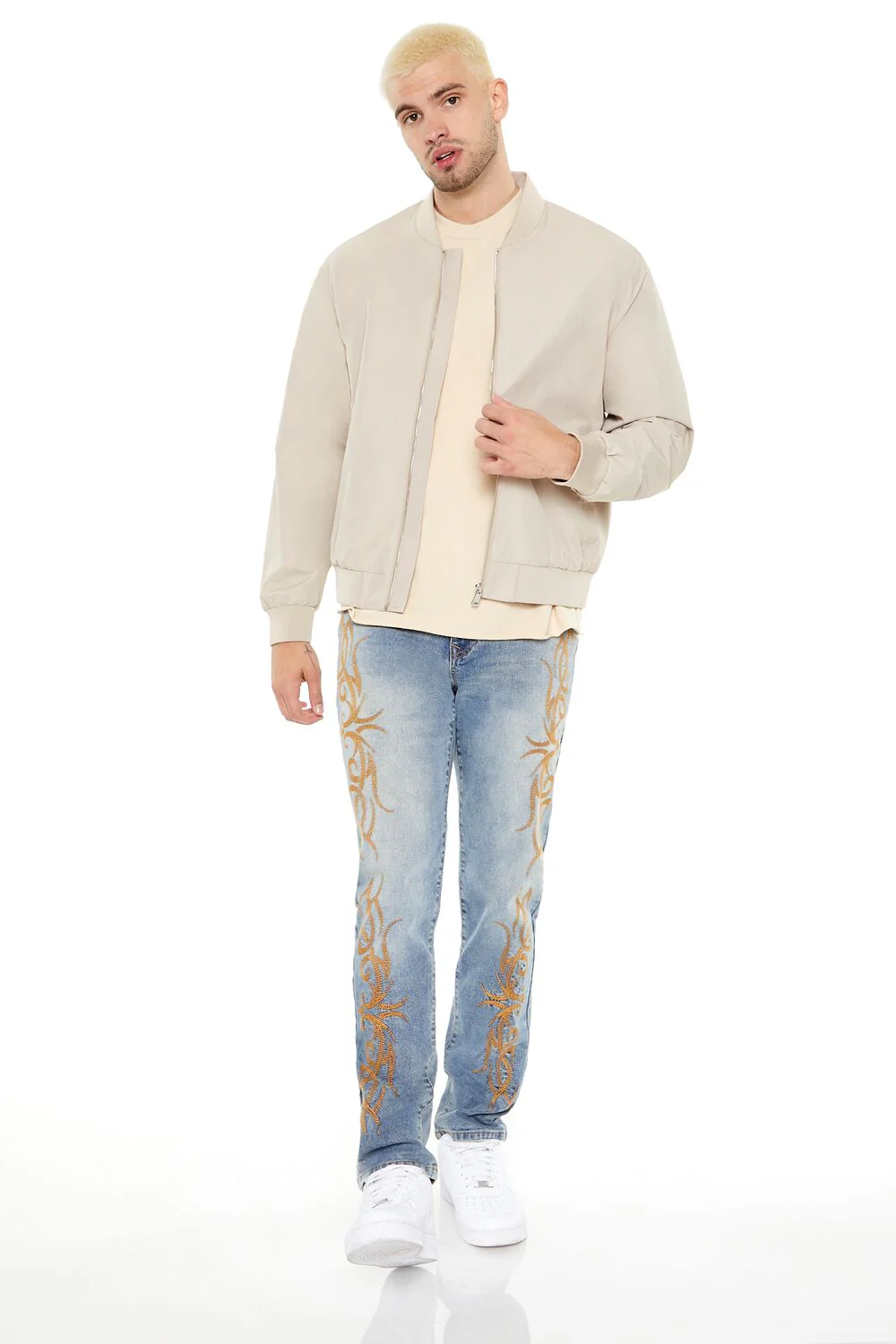 Drop-Sleeve Bomber Jacket - Image 4