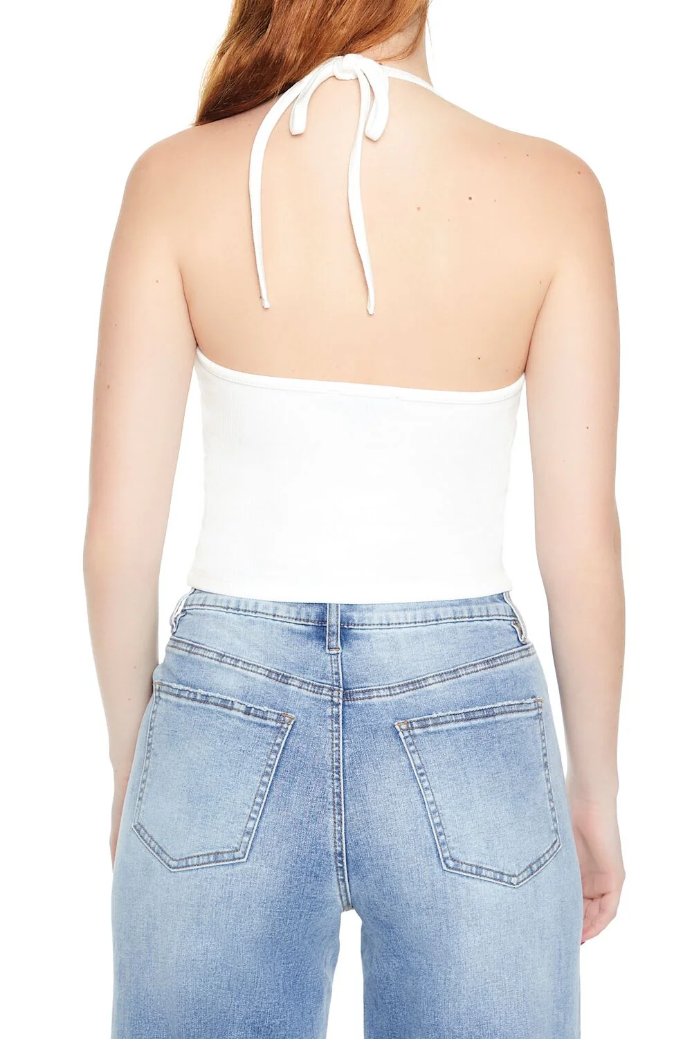 Rosette Lace-Trim Halter Top - Image 6