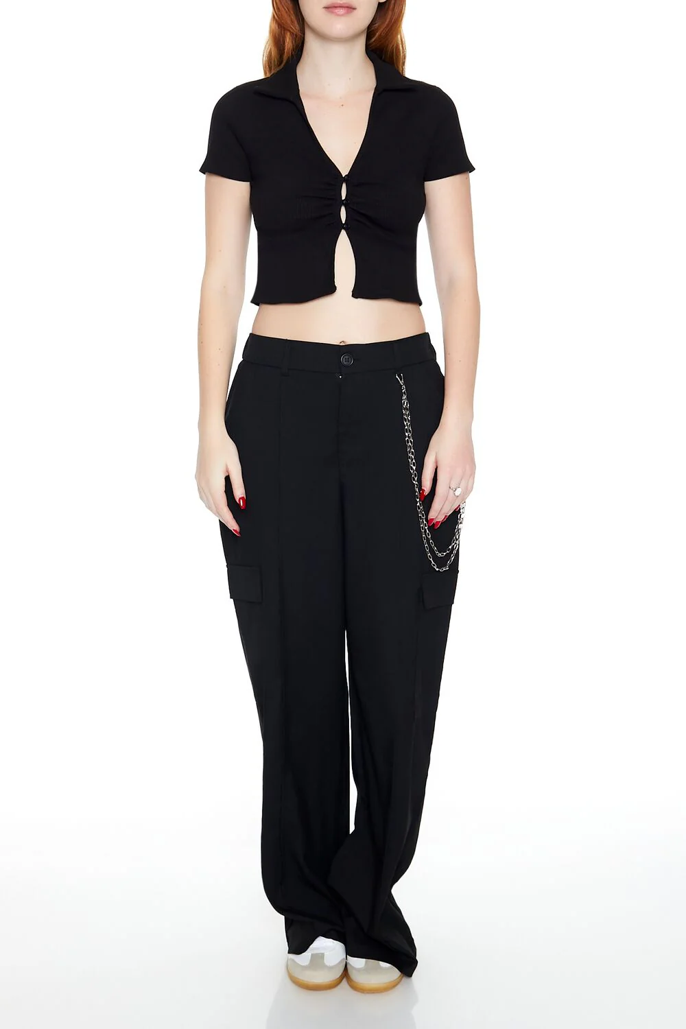 Split-Hem Crop Top - Image 2