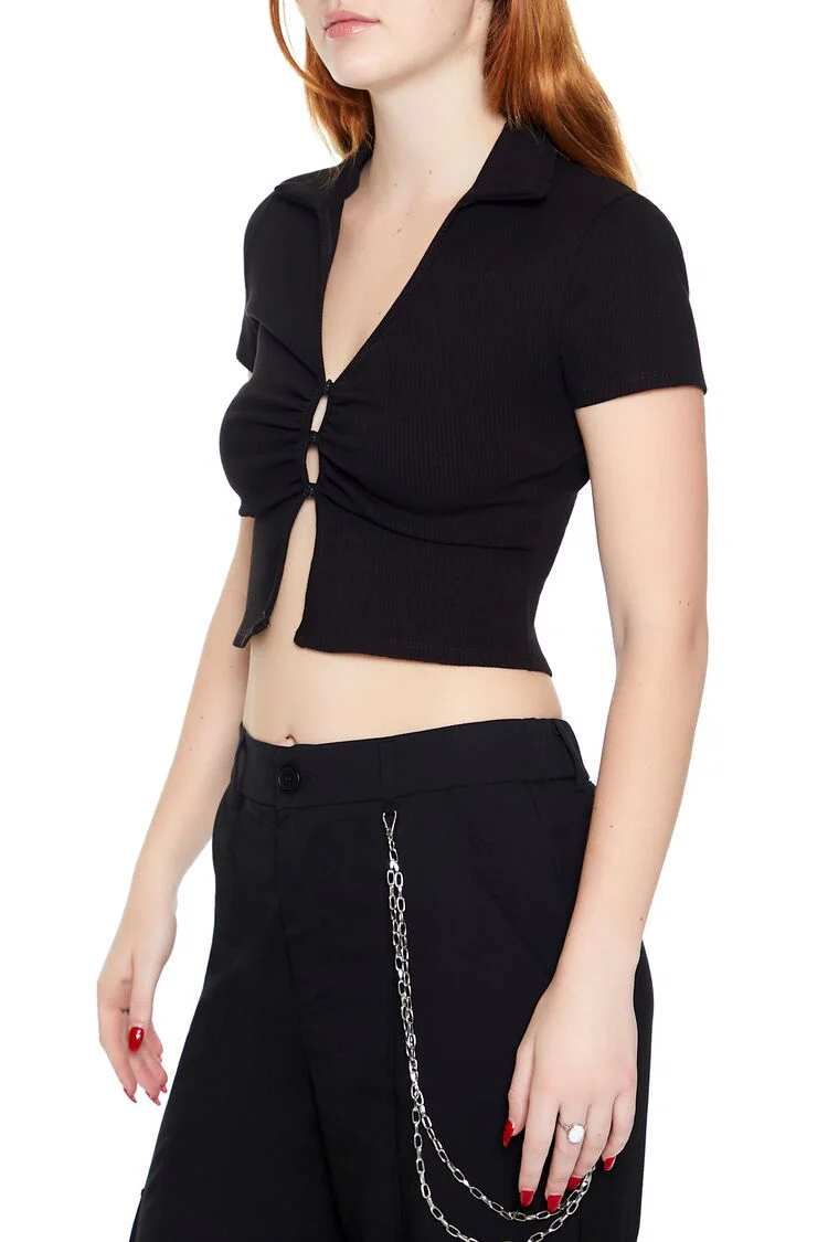 Split-Hem Crop Top - Image 4