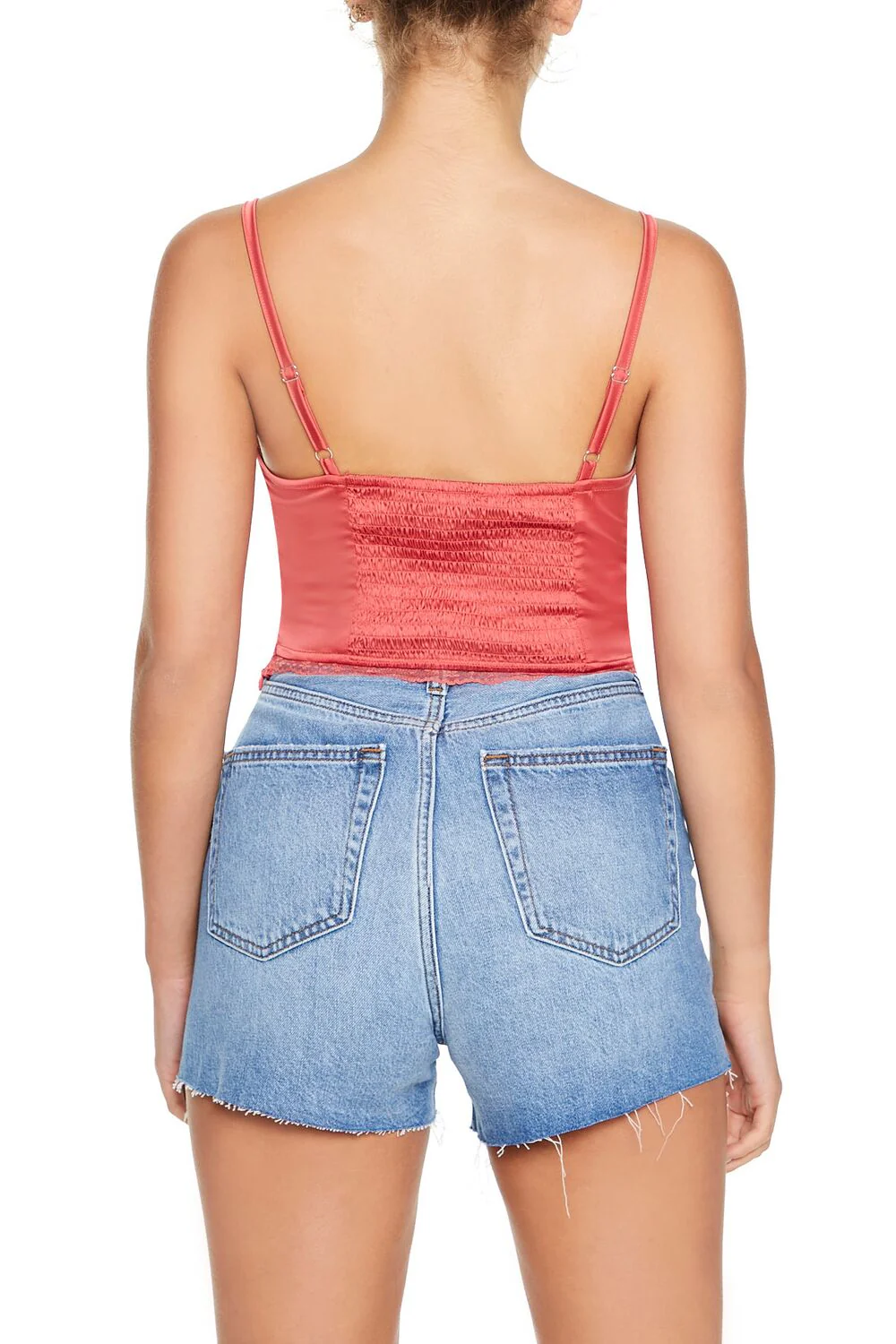 Satin Lace-Up Bustier Cami - Image 6