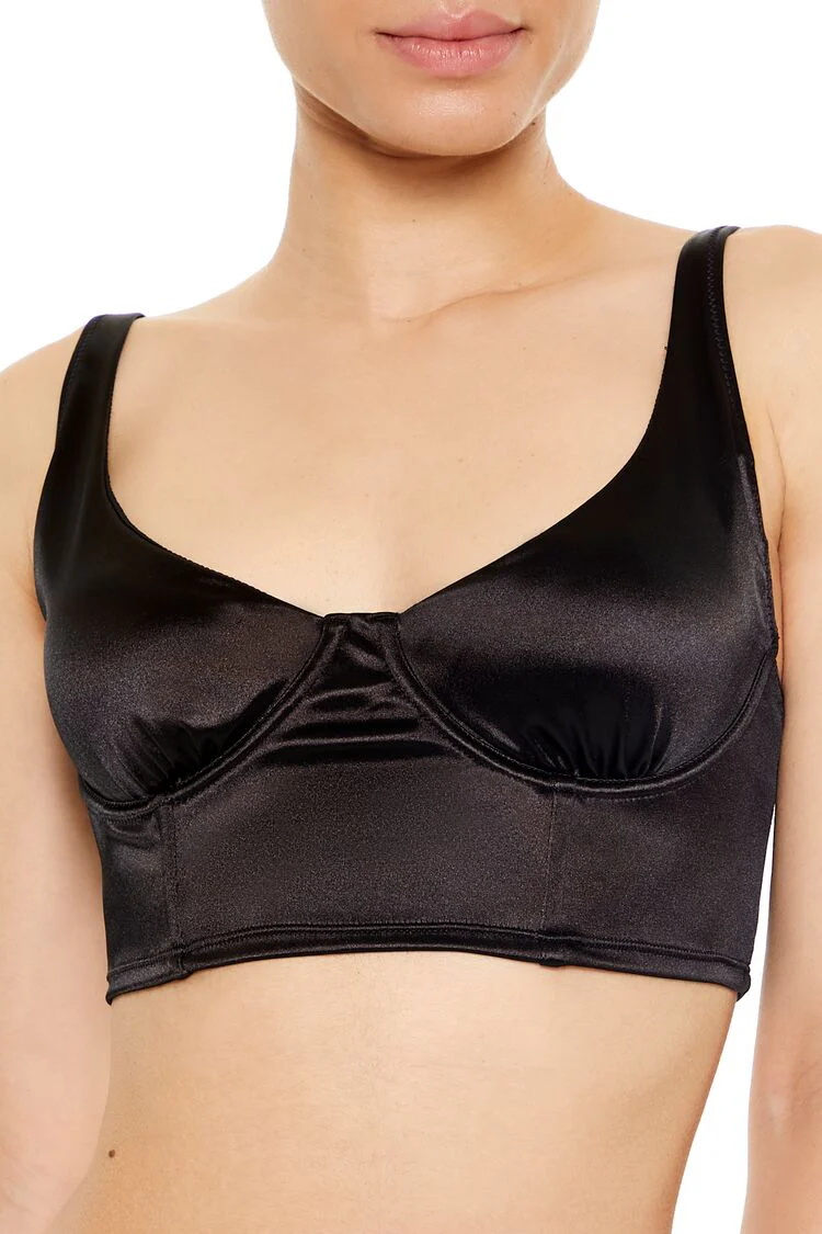 Satin Hook-and-Eye Bra - Image 2