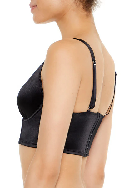 Satin Hook-and-Eye Bra - Image 4