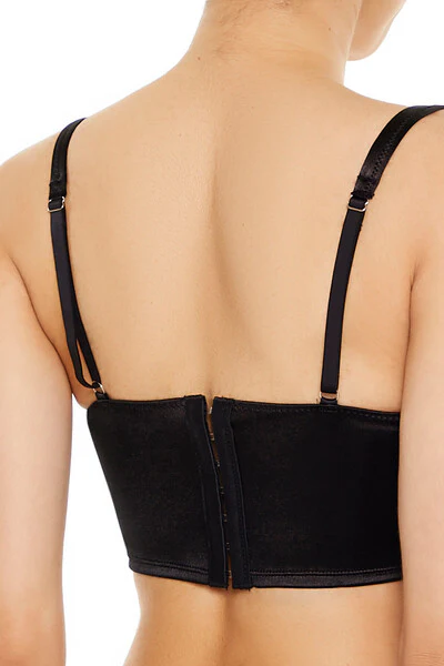 Satin Hook-and-Eye Bra - Image 5