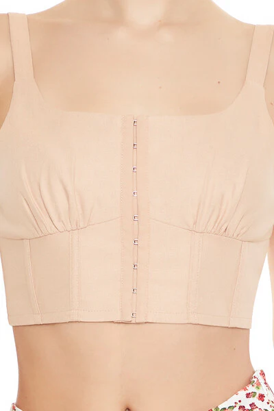 Hook-&-Eye Corset Crop Top - Image 3