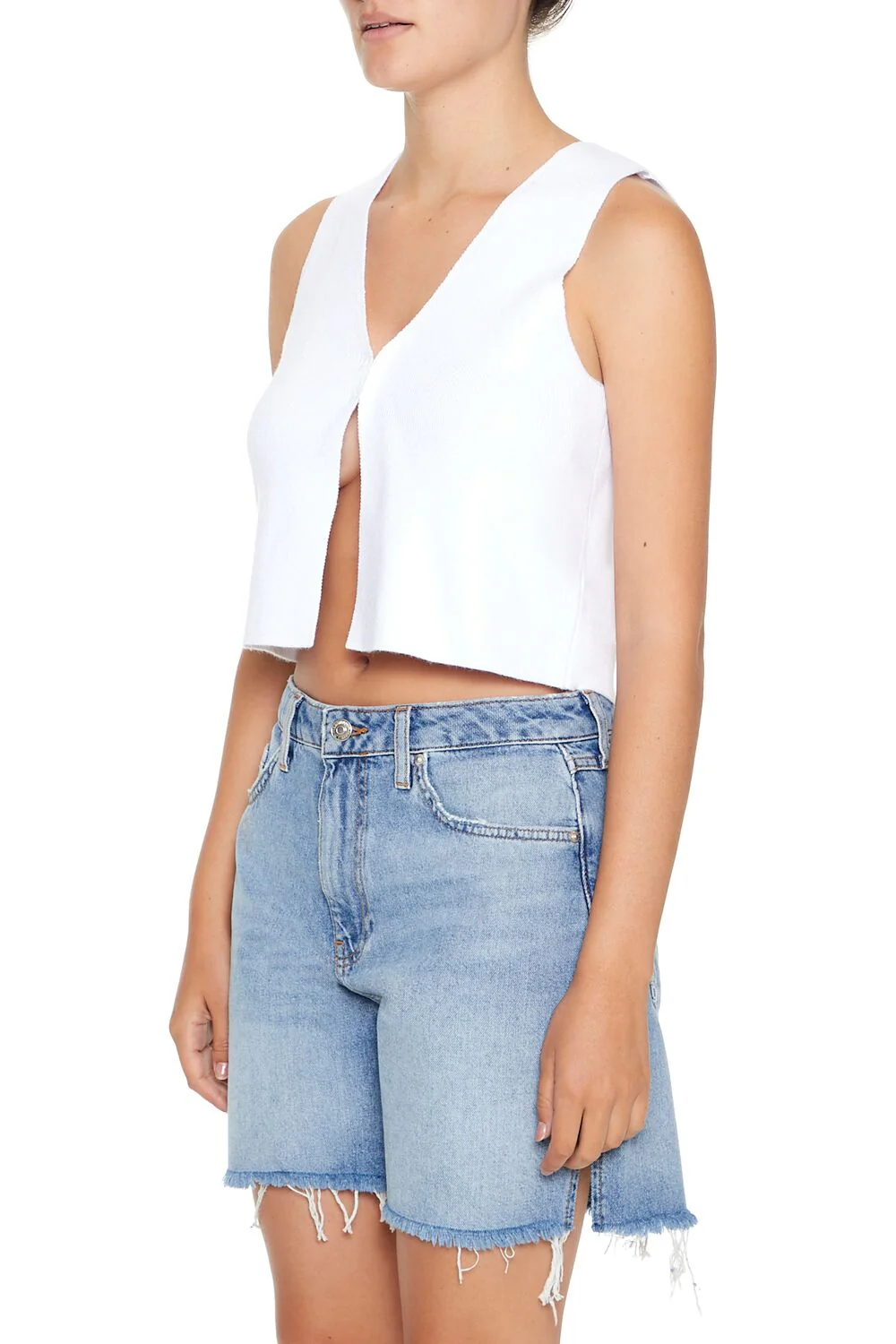 Cropped Sweater Vest - Image 2