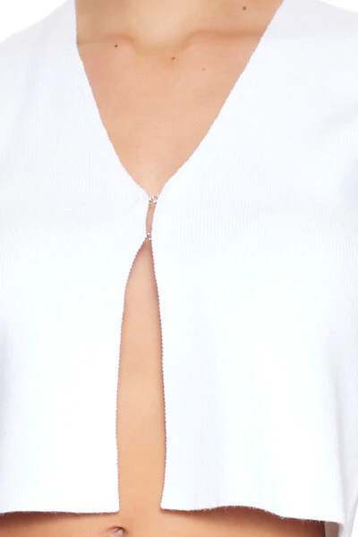 Cropped Sweater Vest - Image 5
