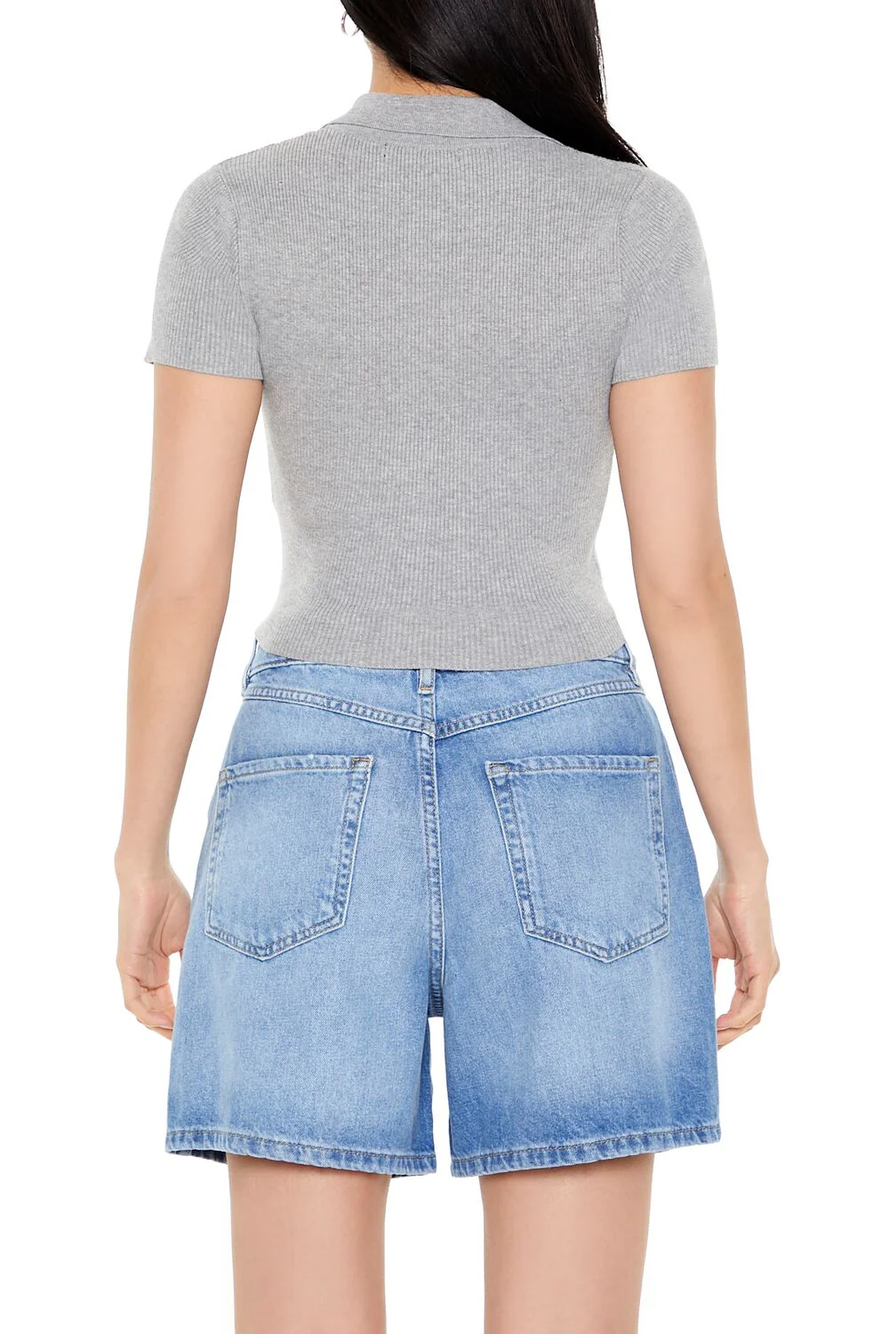 Ribbed Sweater-Knit Crop Top - Image 15