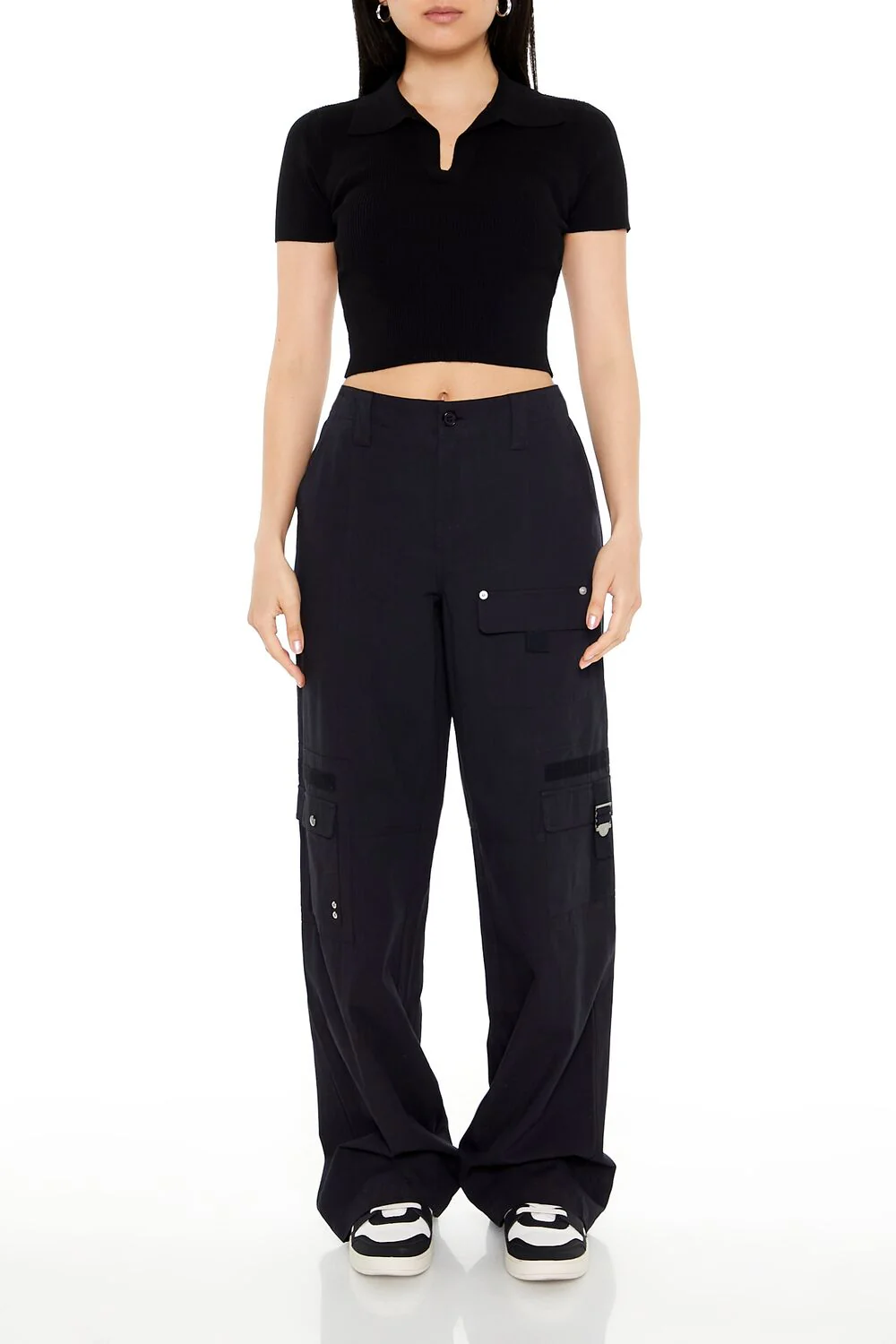 Ribbed Sweater-Knit Crop Top - Image 24