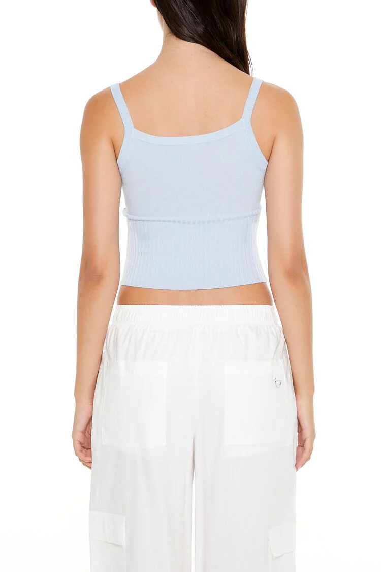 Sweater-Knit Cropped Cami - Image 12