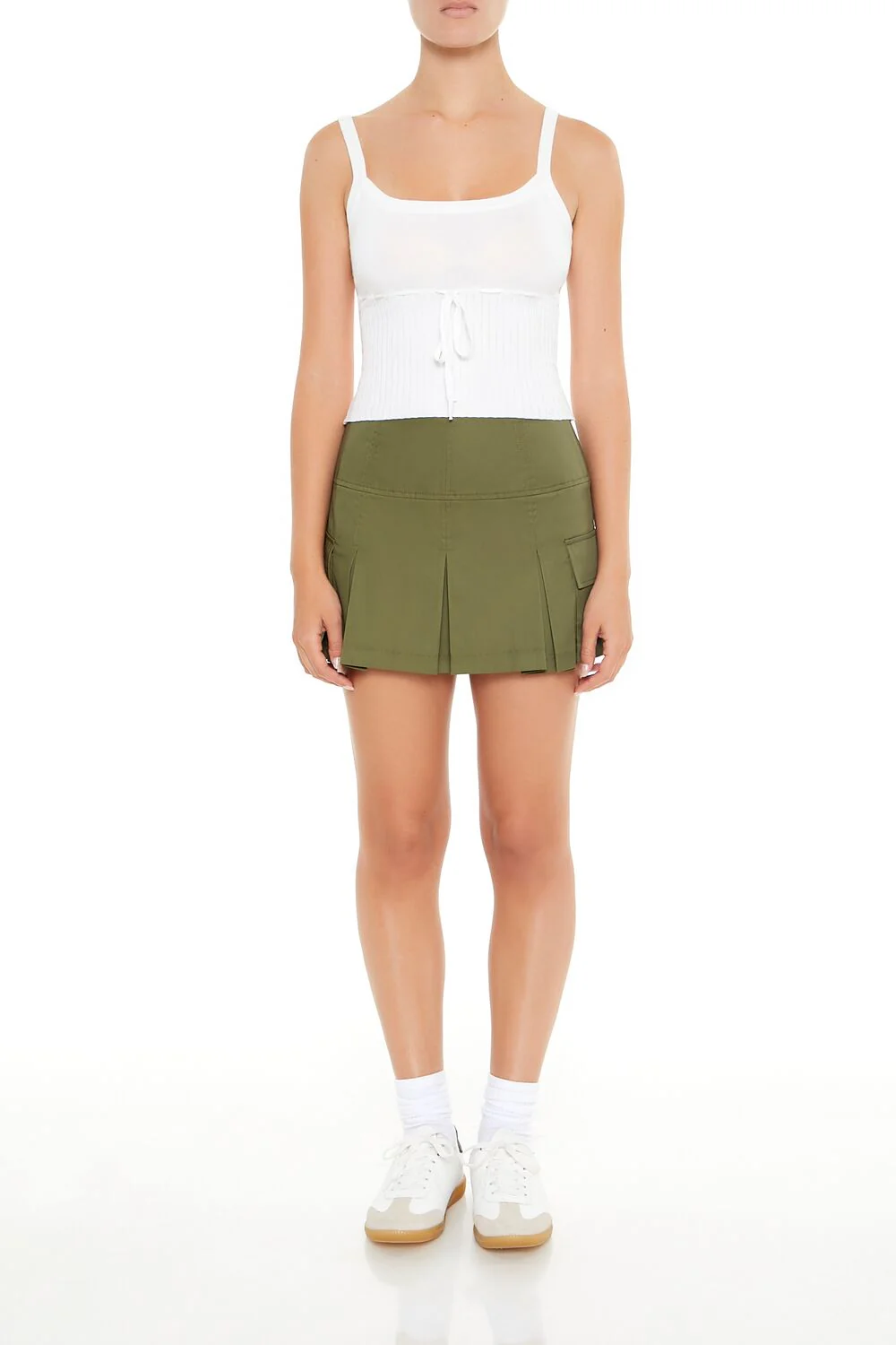 Sweater-Knit Cropped Cami - Image 2