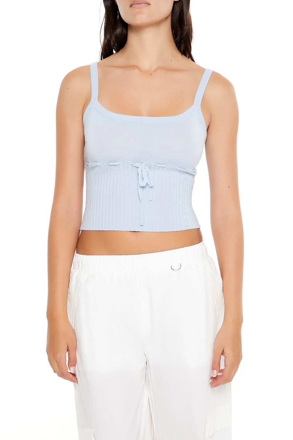 Sweater-Knit Cropped Cami - Image 7