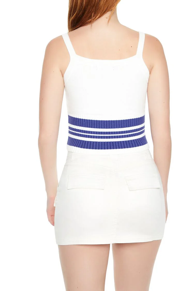 Striped Sweater-Knit Tank Top - Image 5