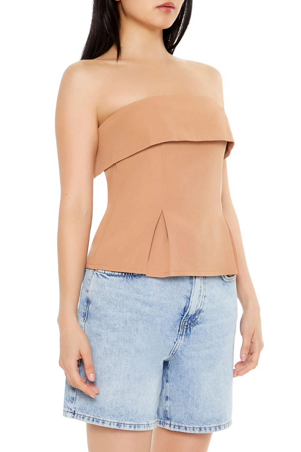 Foldover Strapless Top - Image 4
