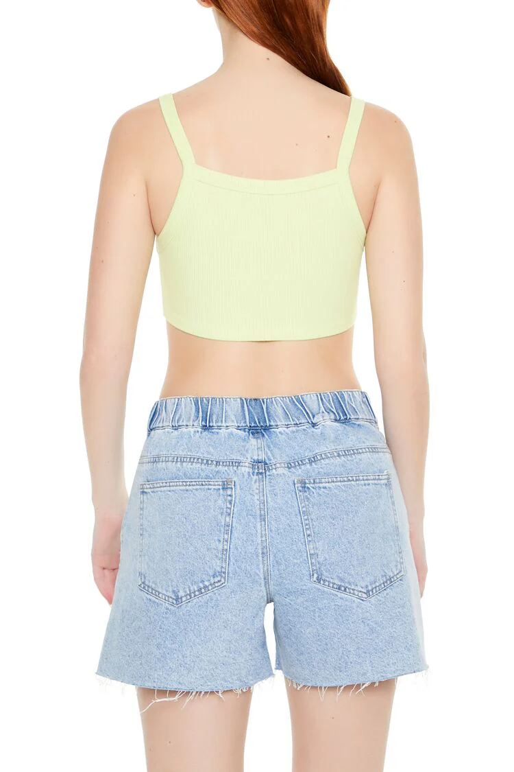 Rib-Knit Cropped Cami - Image 13