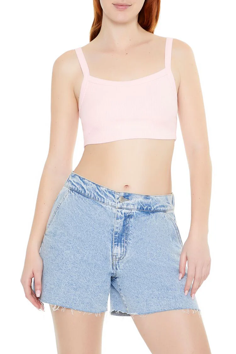 Rib-Knit Cropped Cami - Image 16