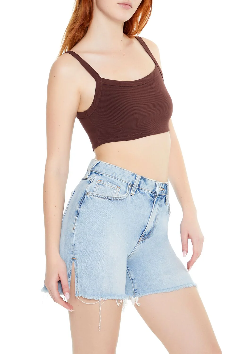 Rib-Knit Cropped Cami - Image 22
