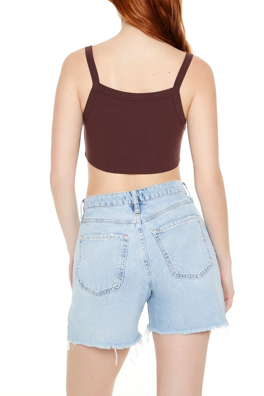 Rib-Knit Cropped Cami - Image 23
