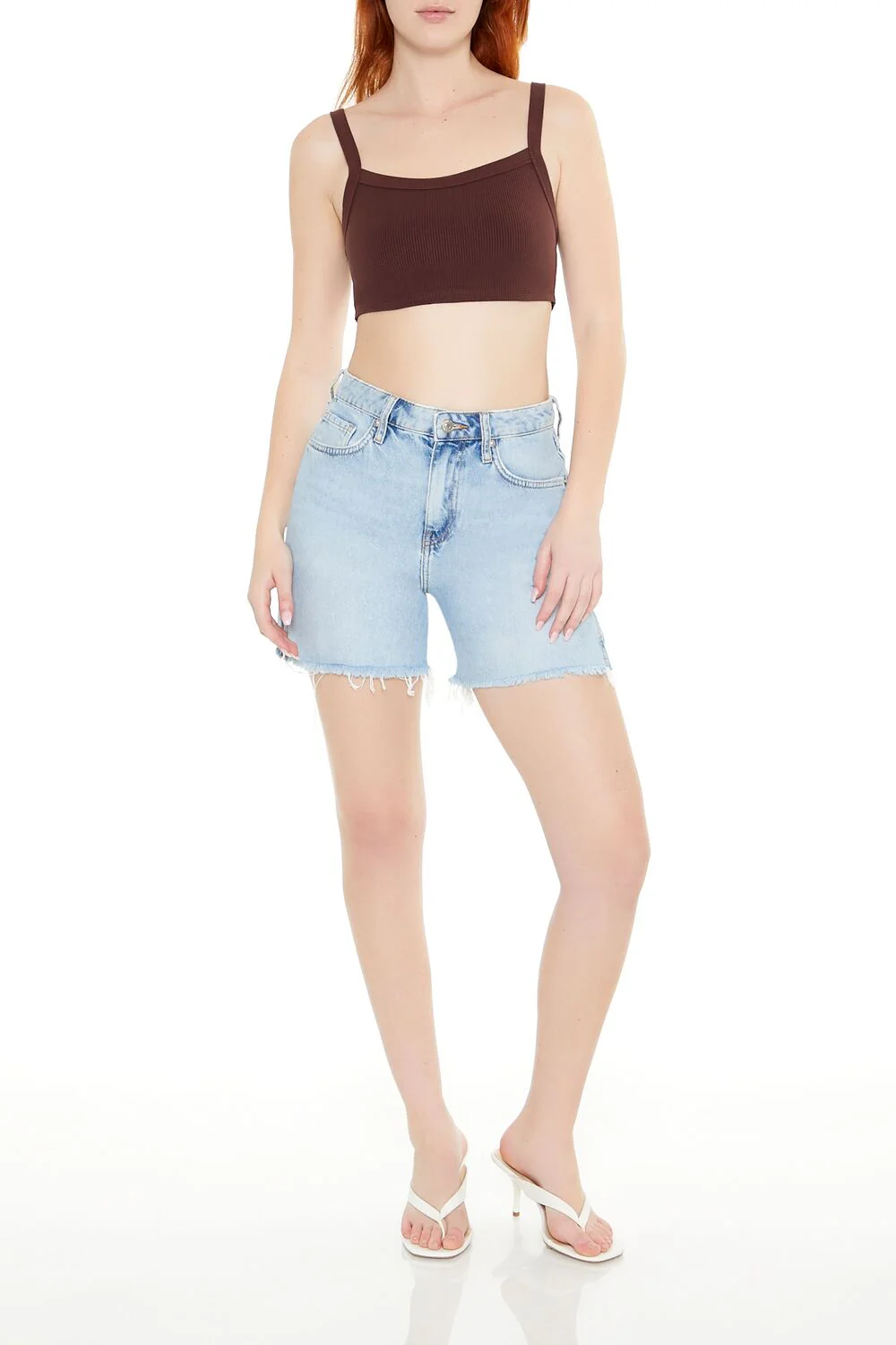 Rib-Knit Cropped Cami - Image 24